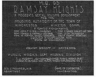 Ramsay Heights Plaque